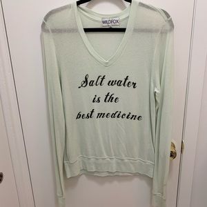 Wildfox “Salt Water is the Best Medicine” Sweater